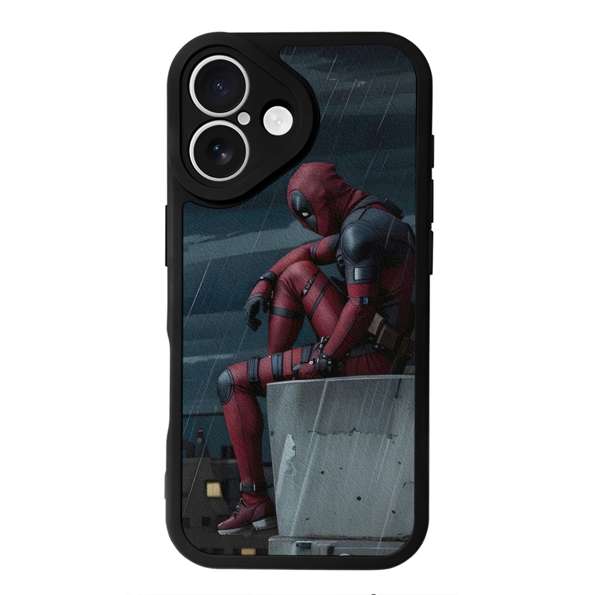 （画像用） Deadpool デッドプール 【iPhone 16シリーズ対応】シリコンスマホケース（レザー調） 材質：シリコン